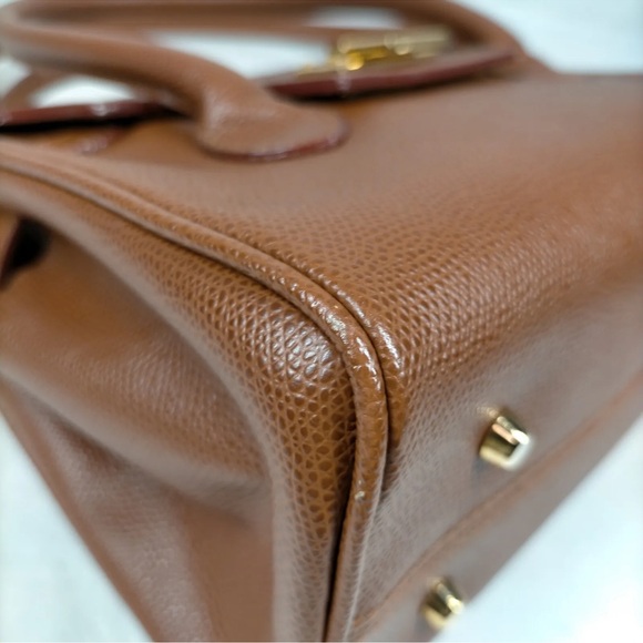 Authentic Etro Hand Bag  Brown Leather EUC - Picture 7 of 11